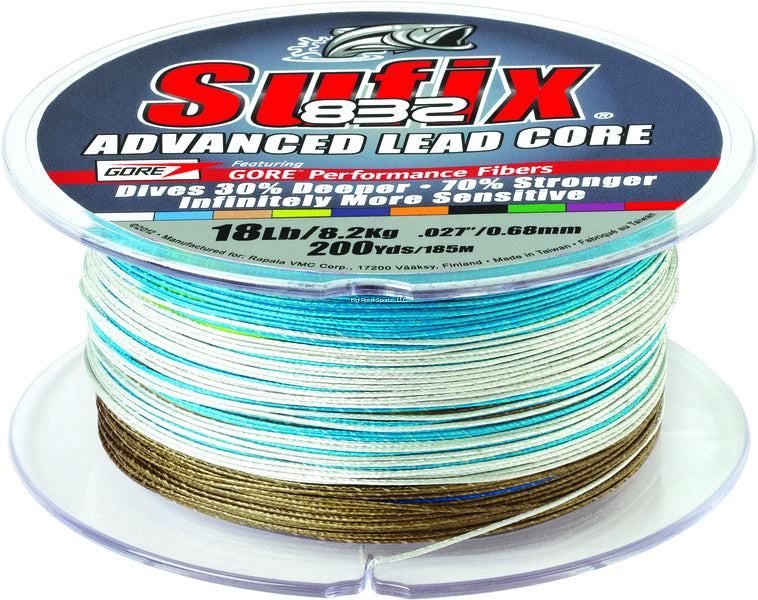 Sufix 658-118MC 832 Advanced Lead Core 18lb Metered, 100yds