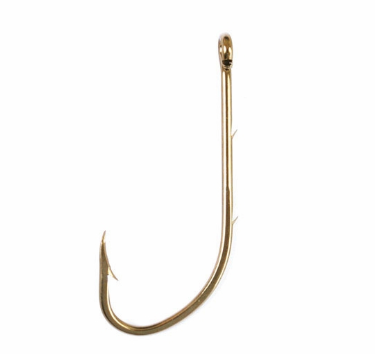 E.C. SNELL HOOK PLAIN GOLD 6PK 016-8