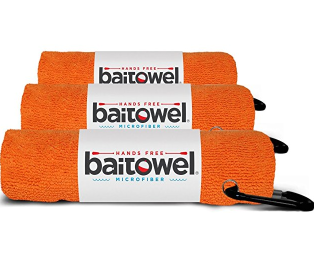 Clip Wipe Bait Towel - ORANGE CRUSH