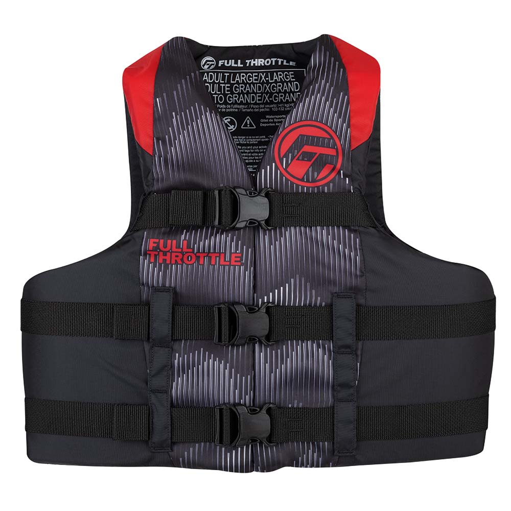 FULL THROTTLE VEST NYLON RED 4X Large