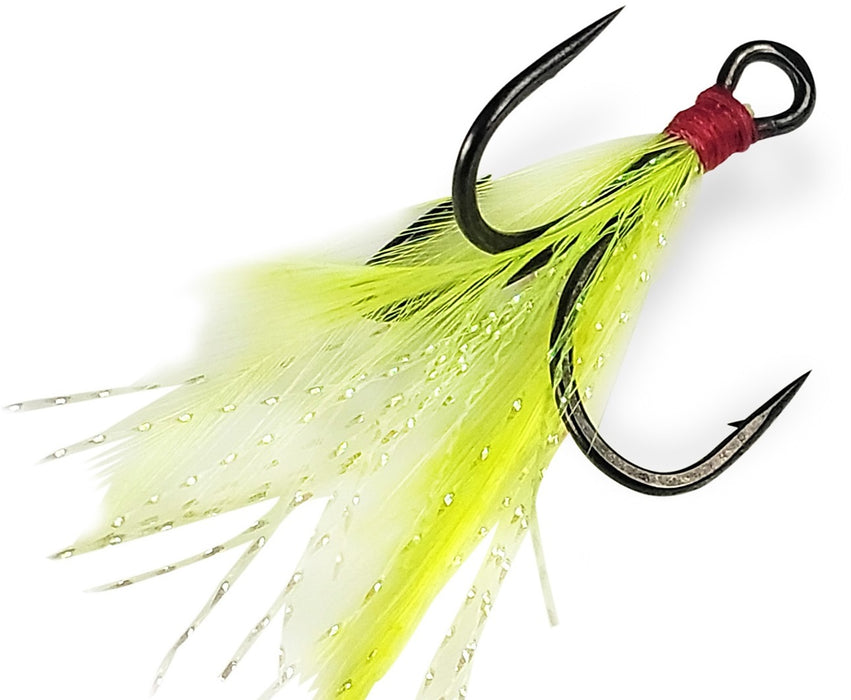 Gamakatsu G-Finesse Feathered Treble MH Hooks G417207-WT