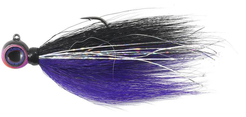 NORTHLAND DEEP-VEE BUCKTAIL JIG / 3" / 1/4 OZ - #2/0 HK / PURPLEDESCENT