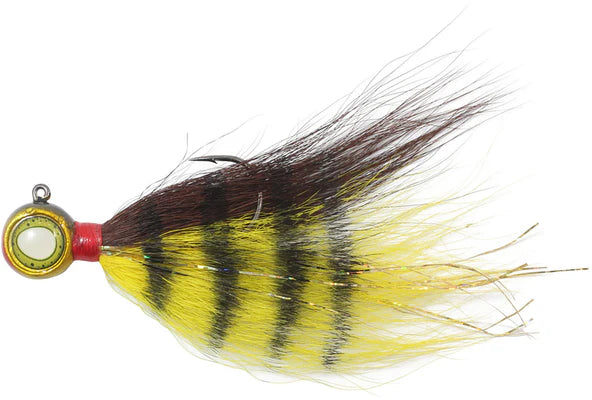 NORTHLAND DEEP-VEE BUCKTAIL JIG / 3" / 1/4 OZ - #2/0 HK / WALLEYE