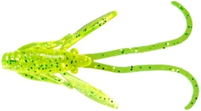 Berkley PBHPN1-CSF PowerBait Power Nymph, 1" 12Pk, Chartreuse Silver Fleck