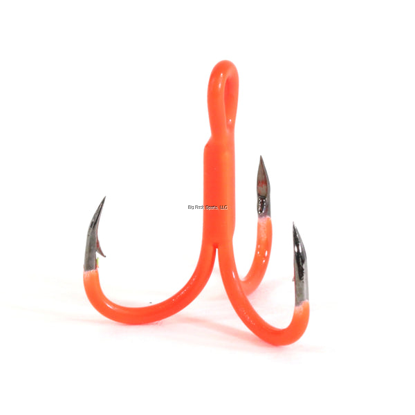 Clam 17530 Gaff X Vinyl Treble, Size 8, Orange, 6 pack