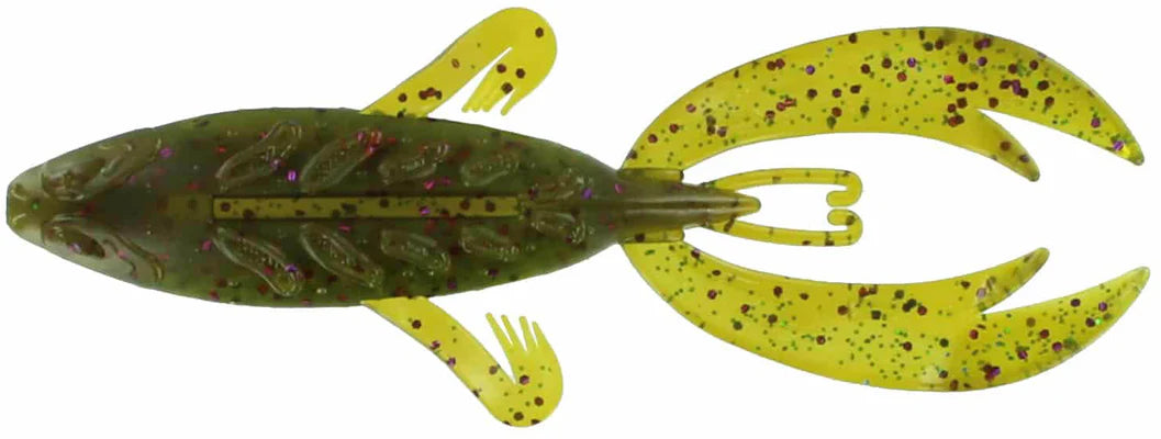 BIG BITE BAITS 4" ROJAS FIGHTING FROG / CANDY GRASS (7 PACK)