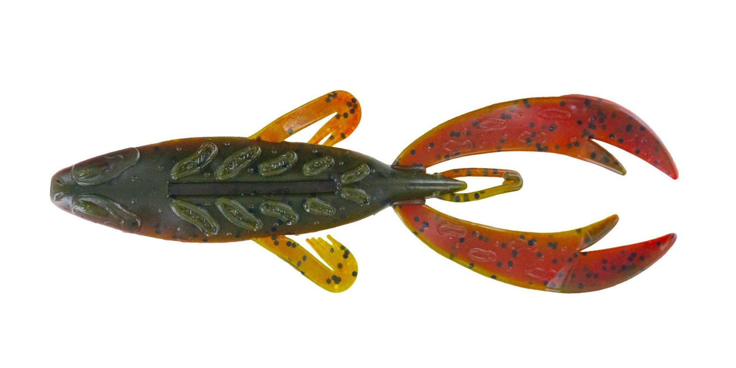 BIG BITE BAITS 4" ROJAS FIGHTING FROG / GREEN PUMPKIN TEXAS RED (25 PACK)