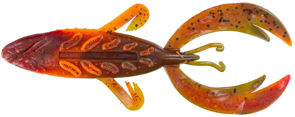 BIG BITE BAITS 4" ROJAS FIGHTING FROG / GREEN PUMPKIN FLAMETHROWER (7 PACK)