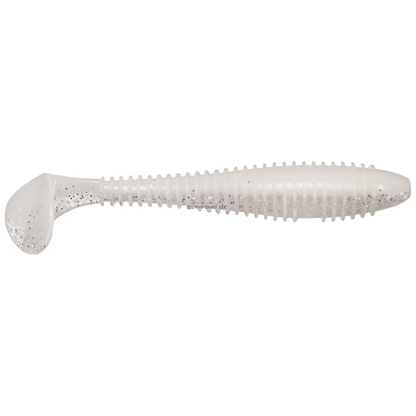 Keitech FS43422 Fat Swing Impact, Sight Flash, 4.3", Fat Paddletail Swimbait, 6Pk, Blister Pack