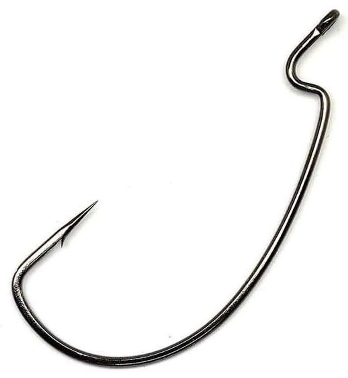 Gamakatsu Worm Hook, Offset Shank, Extra Wide Gap 6 Pack G58411-1/0
