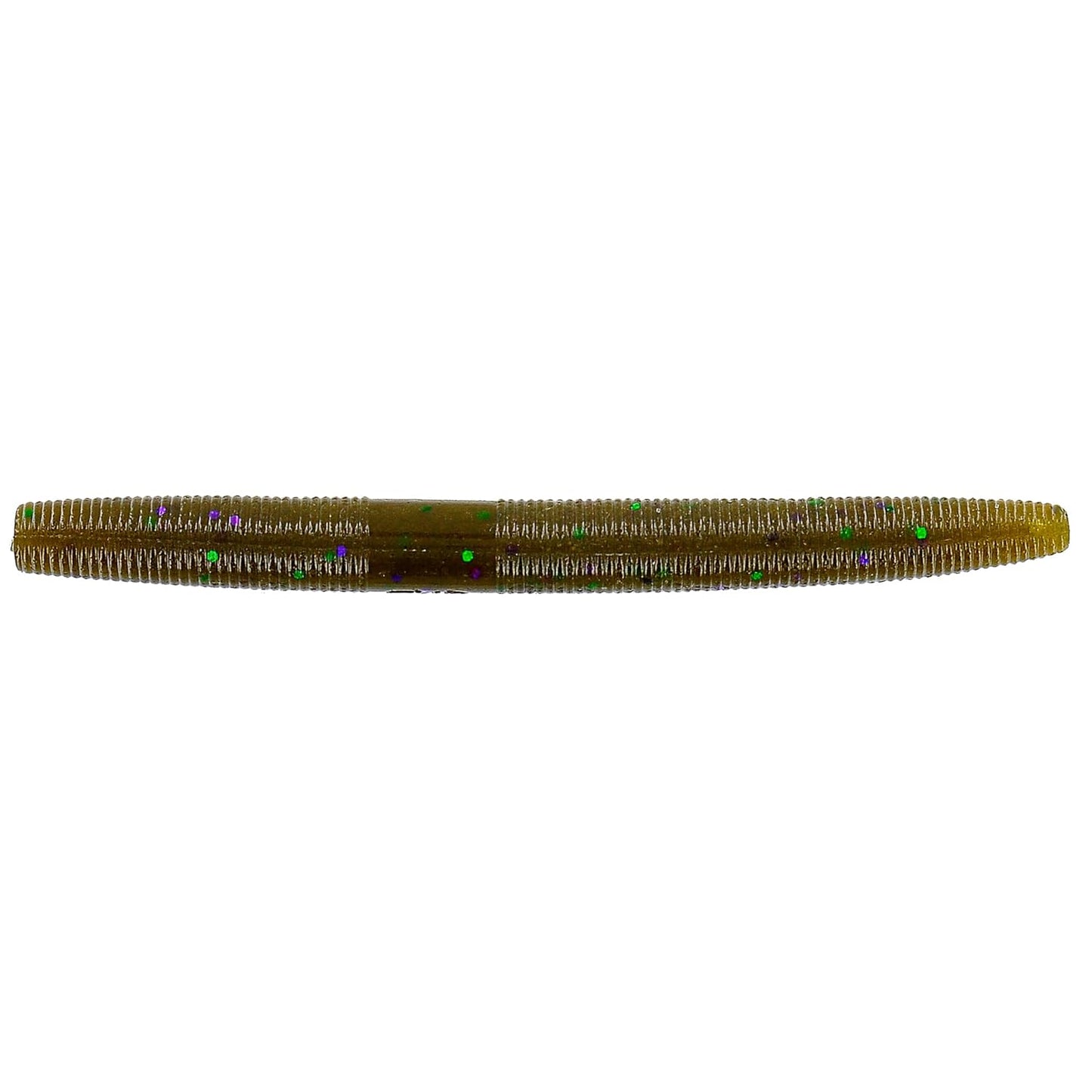 YAMAMOTO 4" SENKO / 10 PACK / GREEN PUMPKIN W/ LARGE GREEN & PURPLE FLAKE