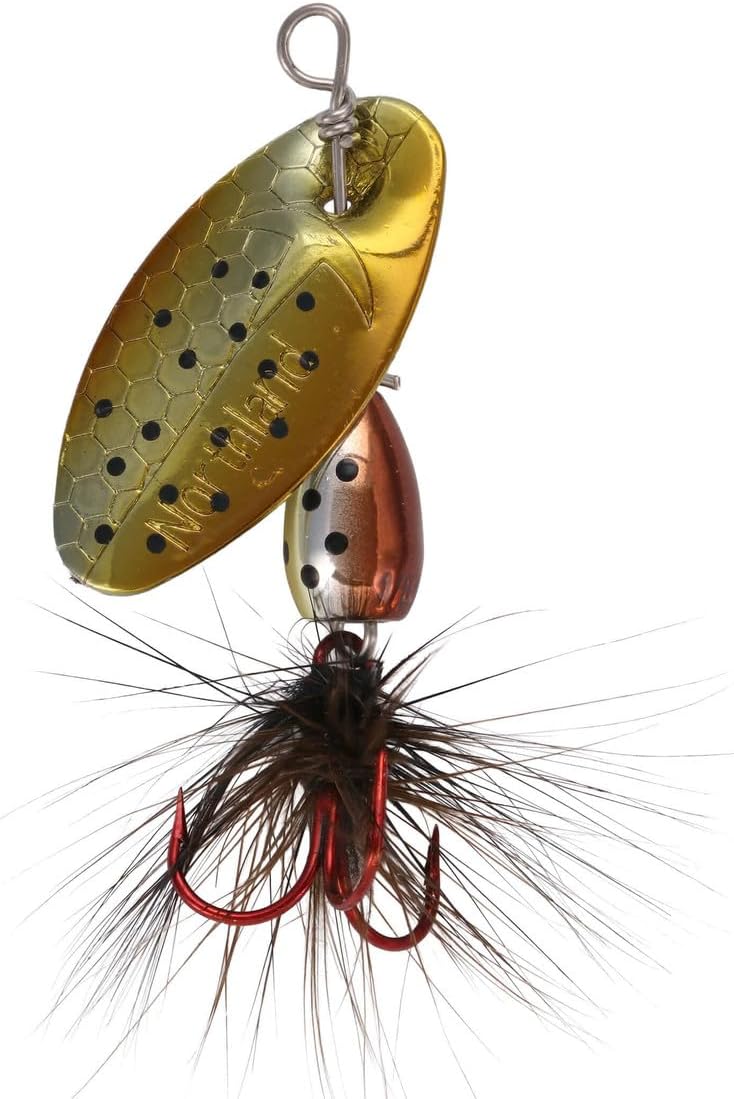 NORTHLAND TUNGSTEN SPINNER - 1/CARD - 3/8OZ - #4HK - GOLD FROG