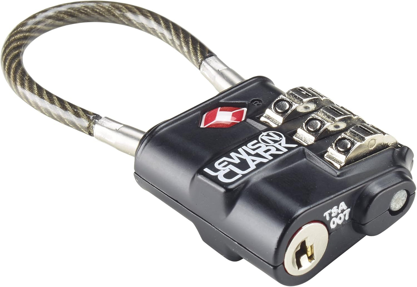Lewis N. Clark Heavy Duty Lock, Black
