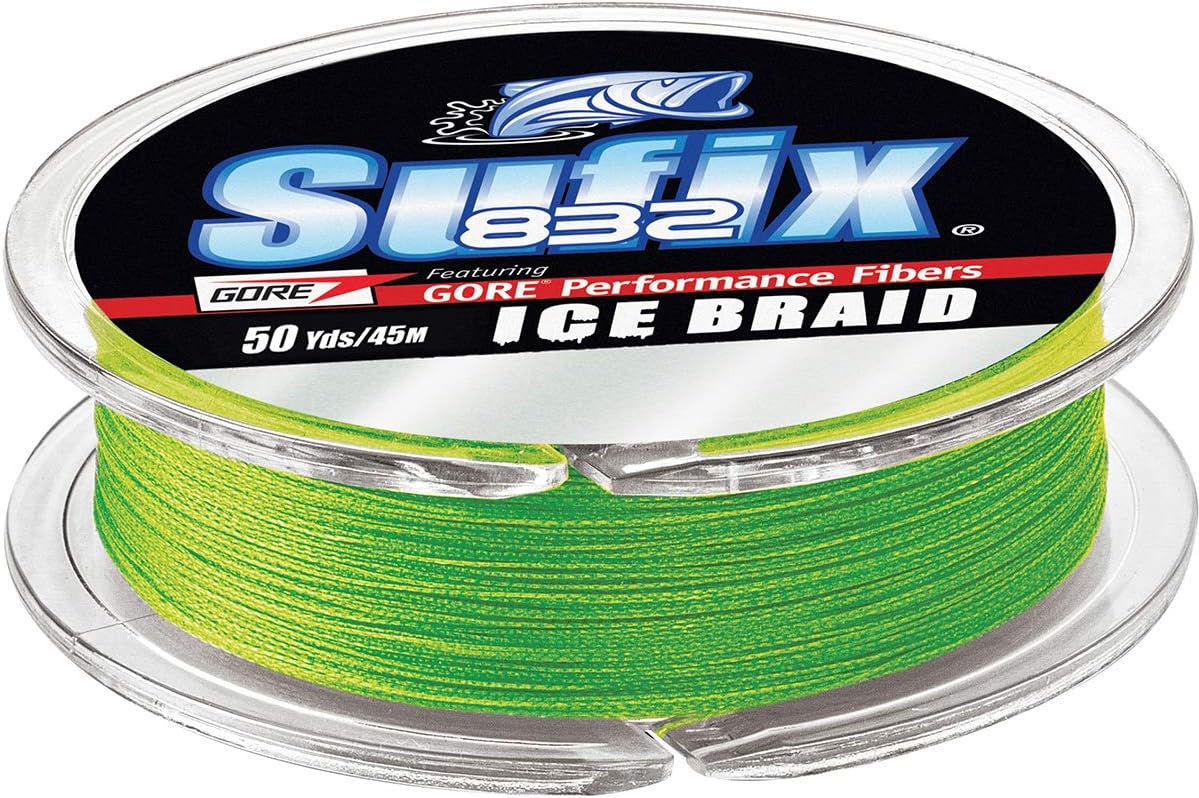 SUFIX 832 Ice Braid LIME 50YDS 30 LB