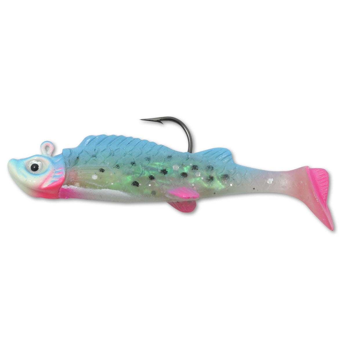 NORTHLAND MIMIC MINNOW SHAD / 1.5" / 1/32 OZ - #4 HK / 2 PACK / GLOW RAINBOW