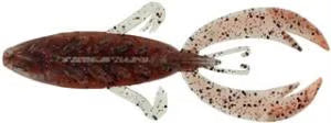 BIG BITE BAITS 4" ROJAS FIGHTING FROG / BIG TX PURPLE FLAKE (7 PACK)