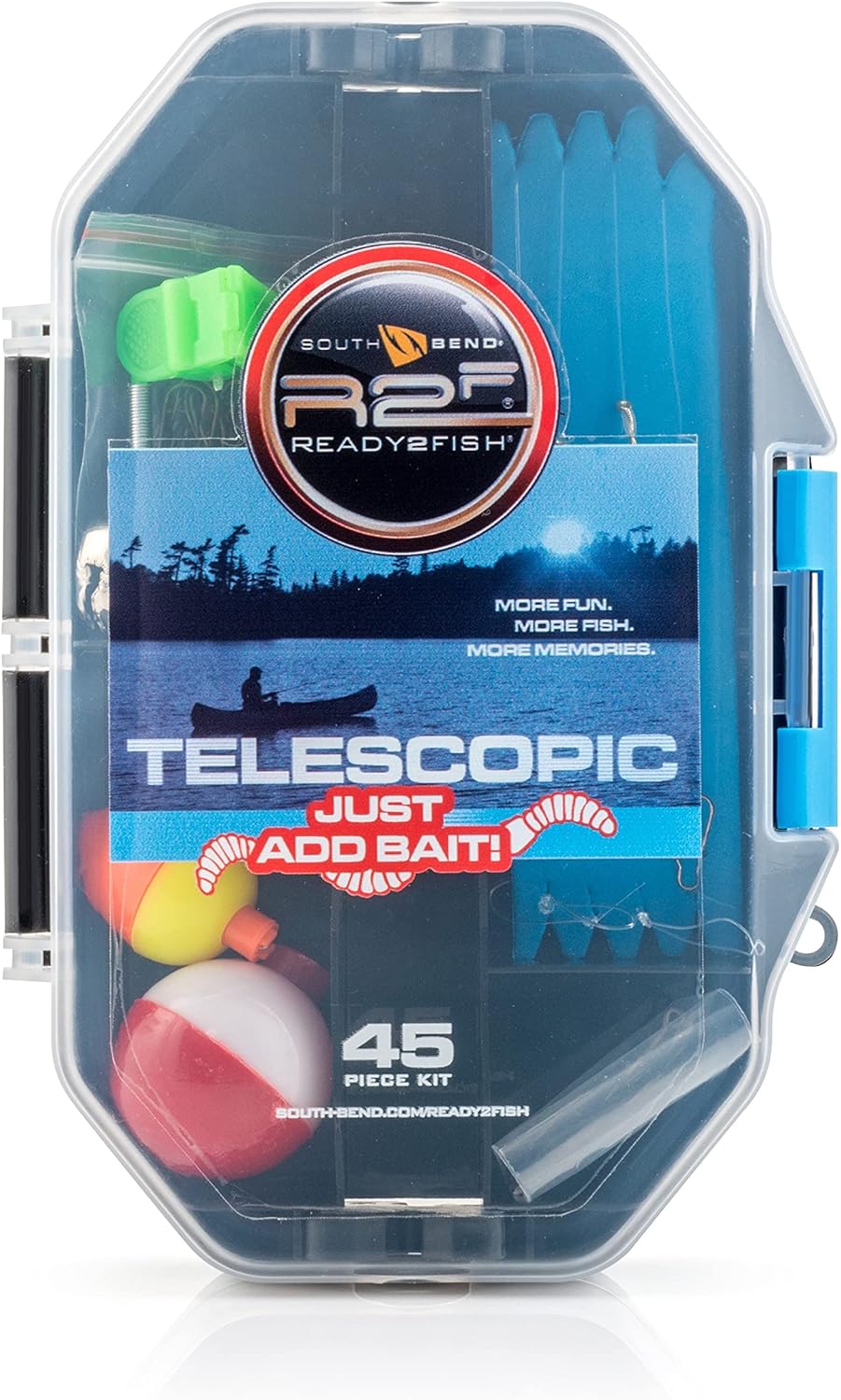 SOUTH BEND R2F4 JUST ADD BAIT TELESCOPIC SPINCAST COMBO