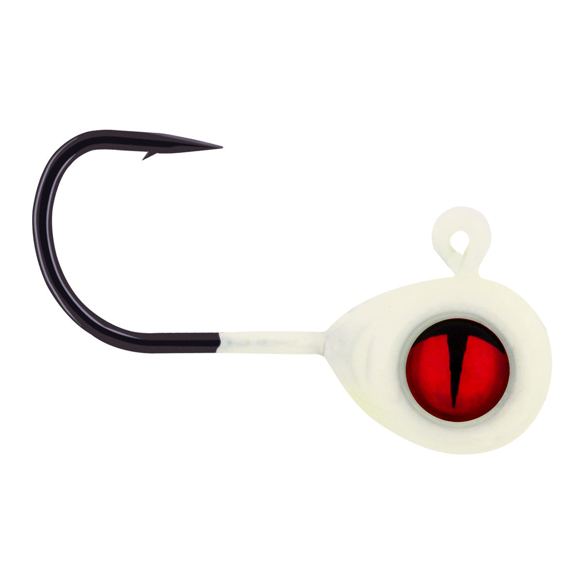 Northland TECK2-13 Tungsten Crappie King Jig 1/16 Oz, #8 Hk Glow White 2/Cd