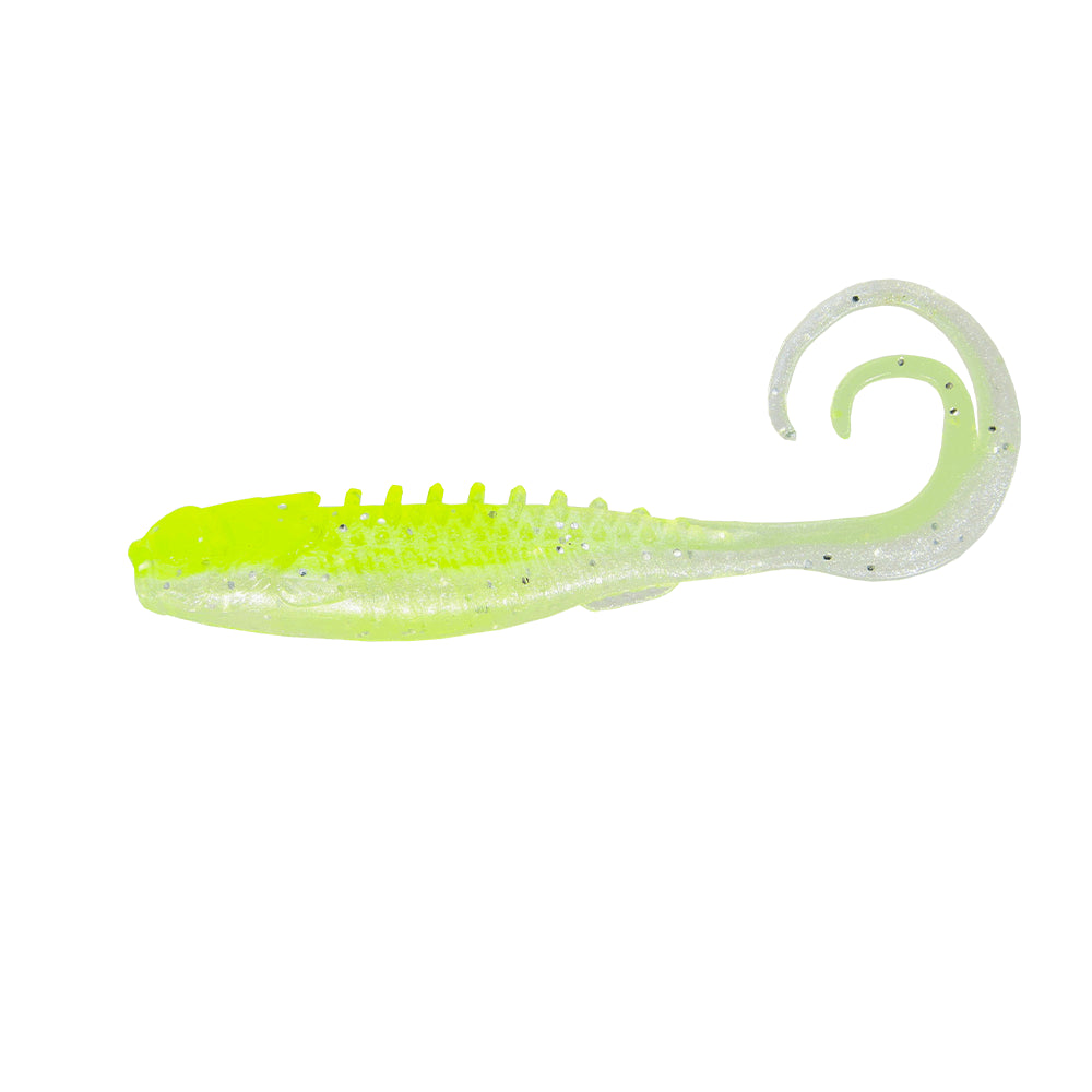 NORTHLAND PAN - CANDY GRUB - 5/BAG - 1.75" - CHARTREUSE SHAD