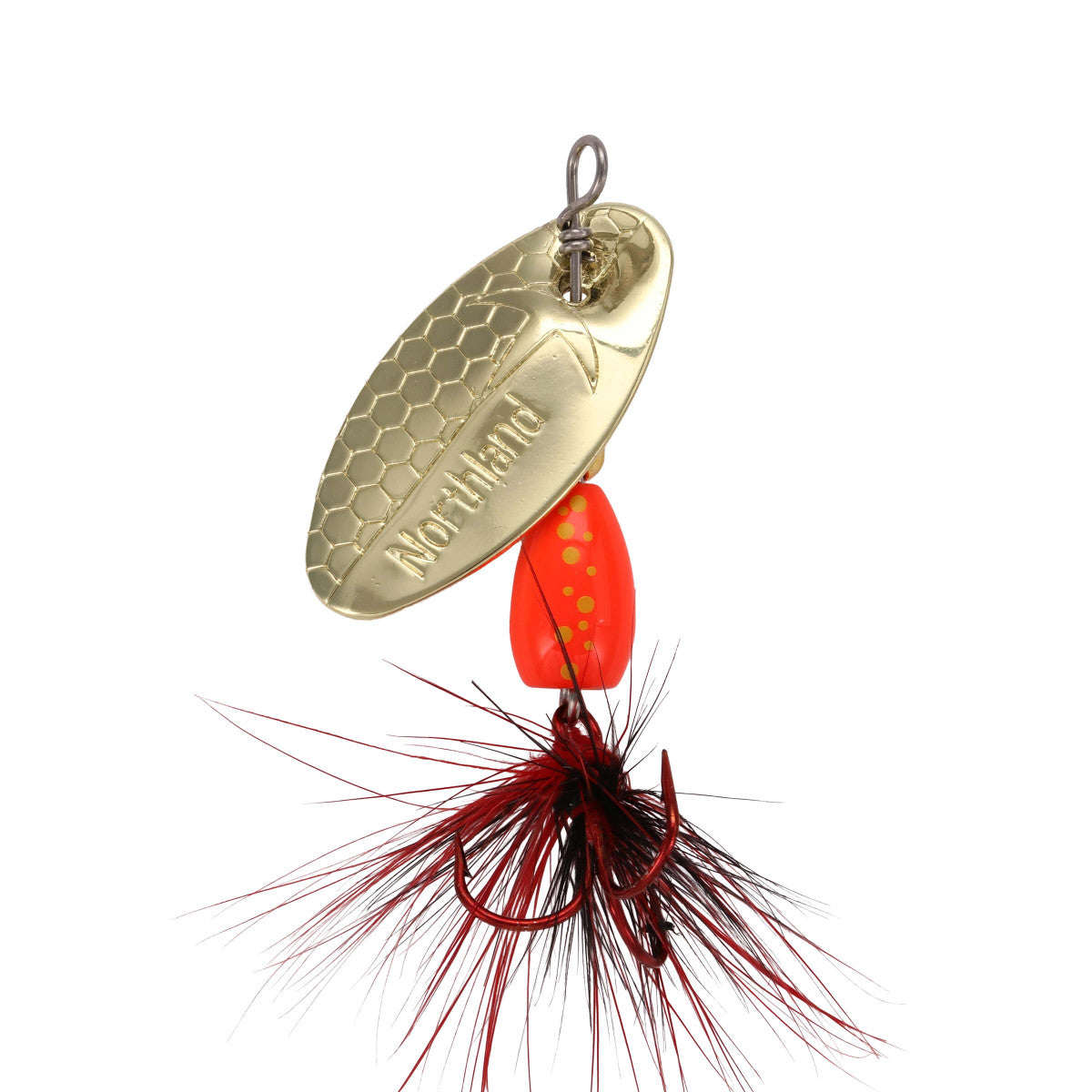 NORTHLAND TUNGSTEN SPINNER - 1/CARD - 1/8OZ - #8HK - JACK - O - LANTERN