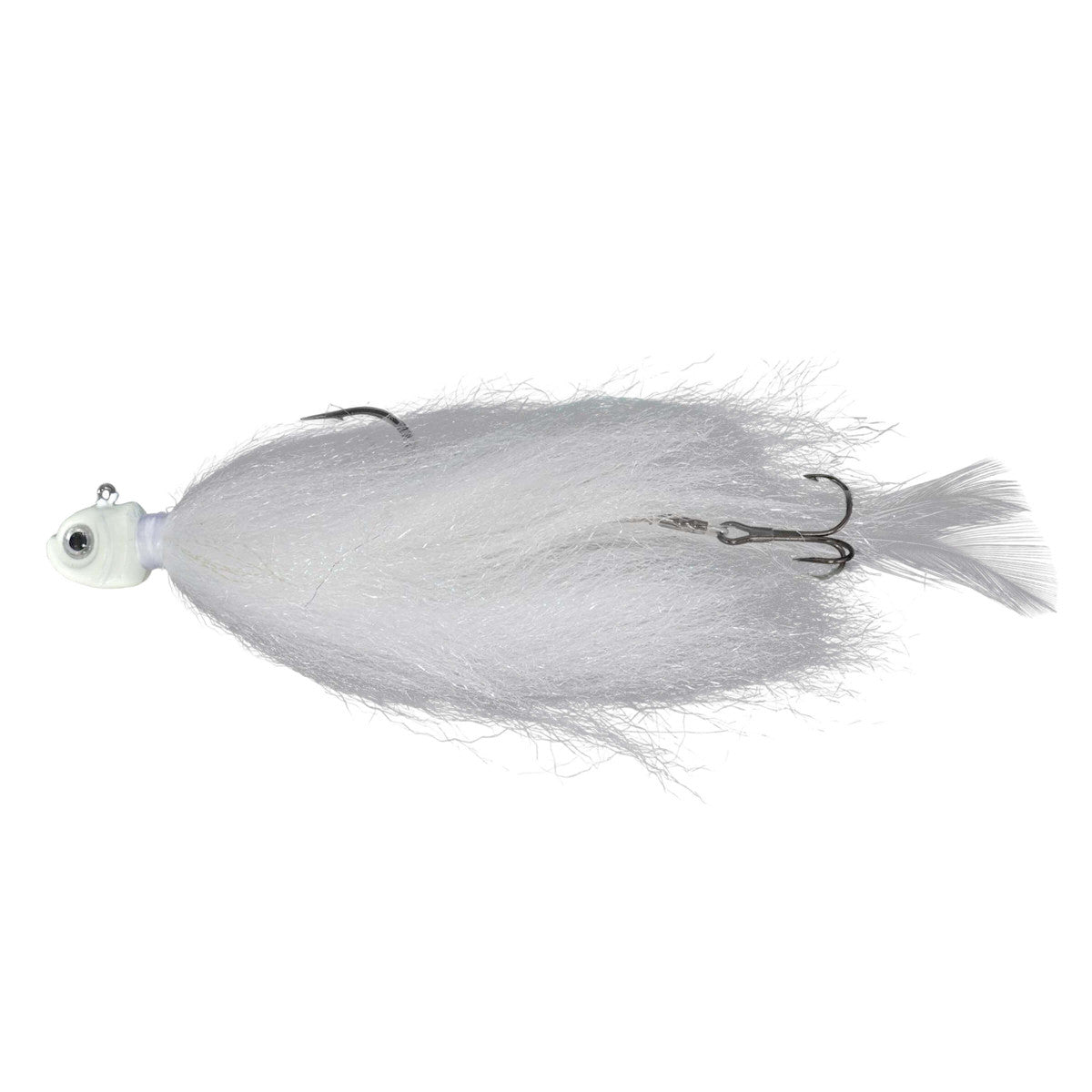 NORTHLAND MANITOBA MULLET 1/CARD - 1OZ - #7/0HK - GLO WHITE