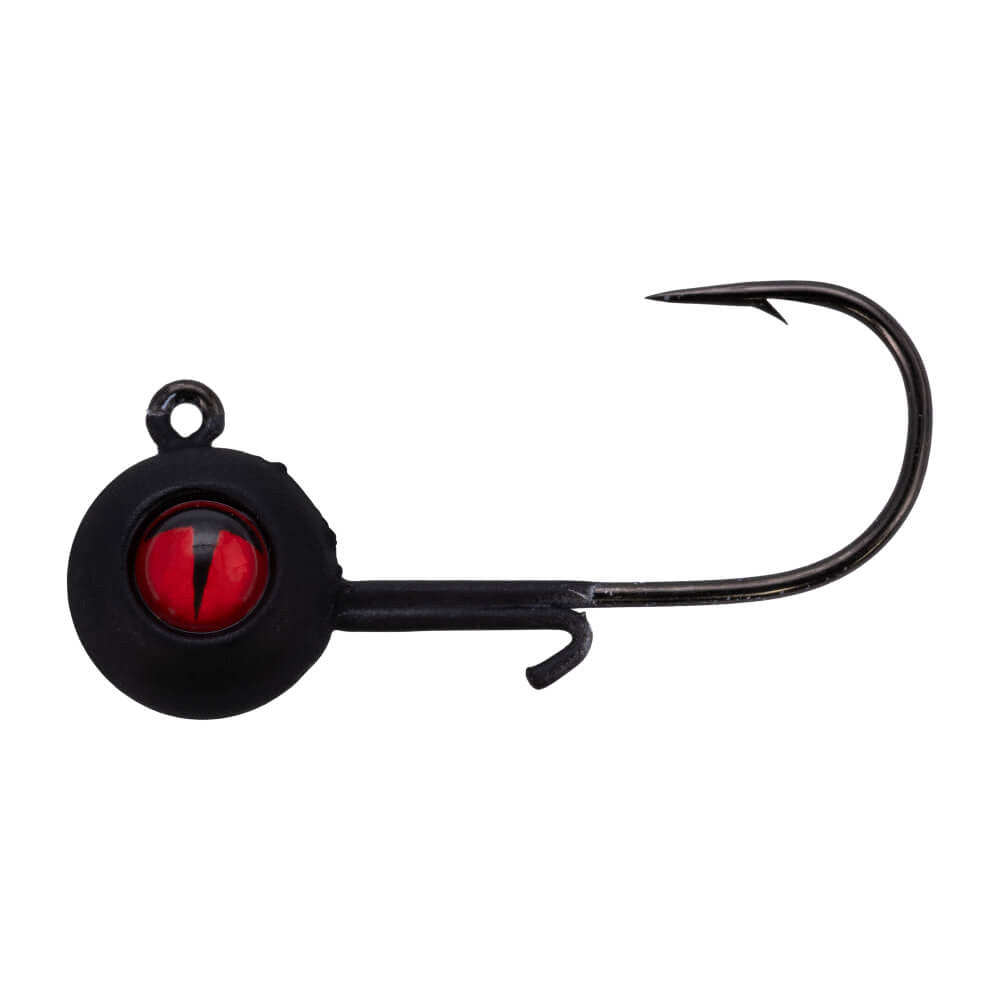NORTHLAND TUNGSTEN PANFISH JIG - 2/CARD - 1/16OZ - #6HK - BLACK