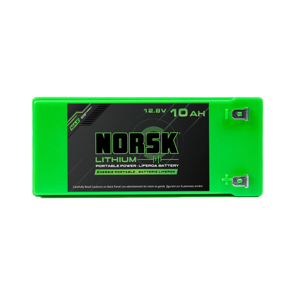 NORSK 12.8V 10Ah Lithium Battery with Charger