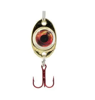 FISH DADDY FD01132 SPOON CP6 1/4OZ DIRTY BOMB GLD/RED - RED LED/GOLD SPOON | 1/4OZ 1PK