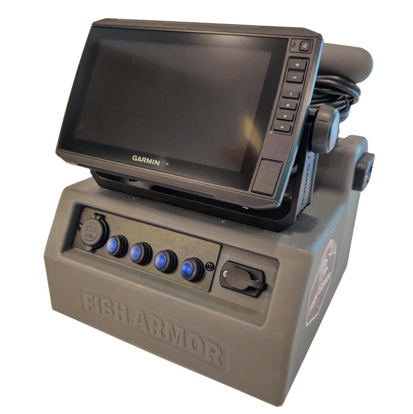 Fish Armor Pro Lite Shuttle like Garmin Livescope, Humminbird Mega Live & Lowrance Active Target - MADE IN THE USA