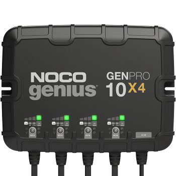 NOCO GENPRO10X4 12V 4-Bank, 10-Amp (Per Bank) On-Board Battery Charger