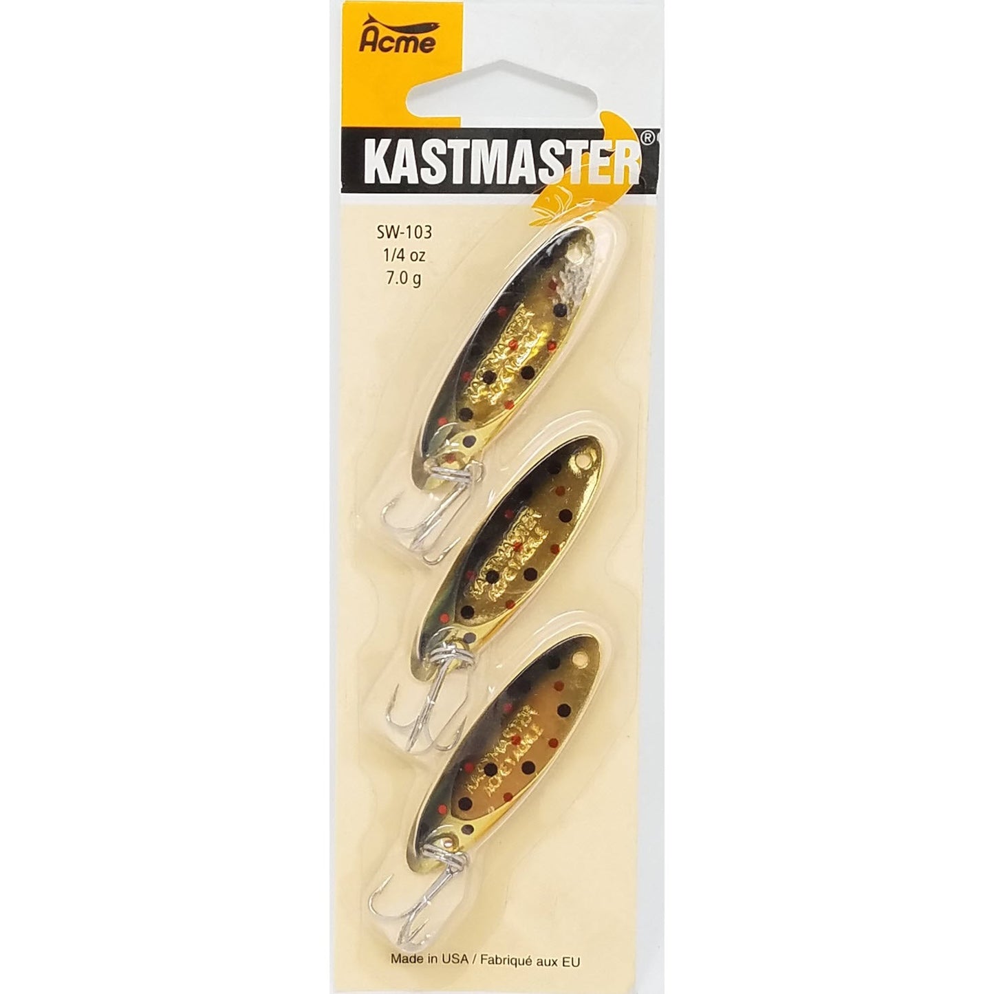 Kastmaster 3-Pak 1/4 Oz Brook Trout