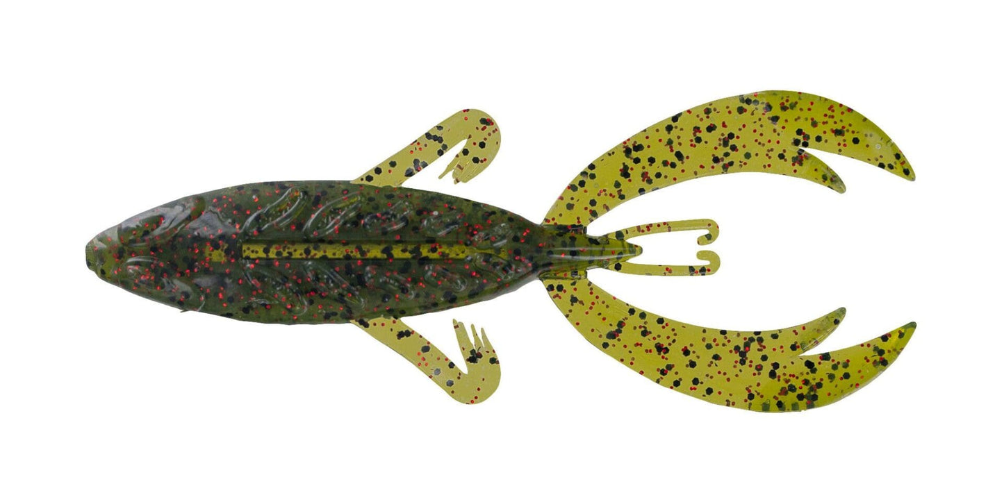 BIG BITE BAITS 5" ROJAS FIGHTING FROG / WATERMELON RED FLAKE (5 PACK)