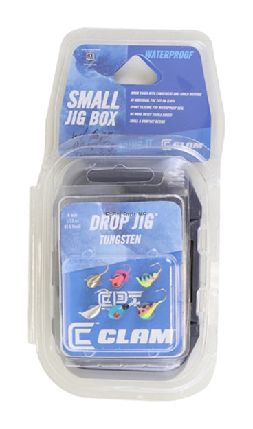 clam tackle box Clam 12638 Drop Jig Kit w/ Jig Box
