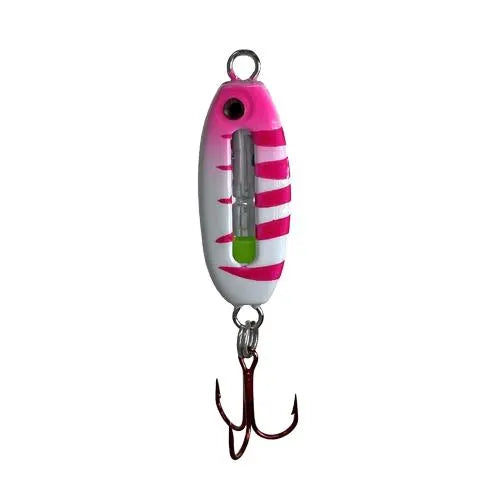 FISH DADDY FD00413 SPOON CP10 1/16OZ MIC BLINK LED GLPR - GOLD RED GLOW | 1/16OZ 1PK