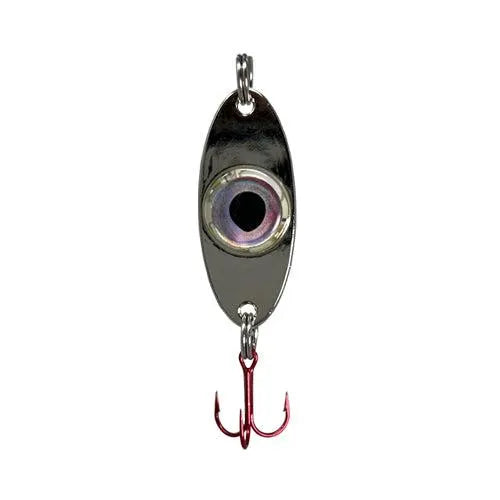 FISH DADDY FD01150 SPOON CP6 1/4OZ DIRTY BOMB SILVER/BLUE - SILVR SPOON BLUE LED | 1/4OZ 1PK