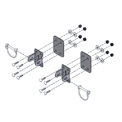 Clam Tow Hitch Bracket Kit