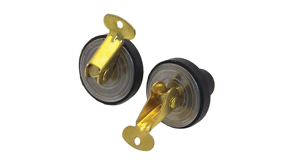 Shoreline Marine Baitwell Plug - 1/2 Inch Brass - 2 Pack