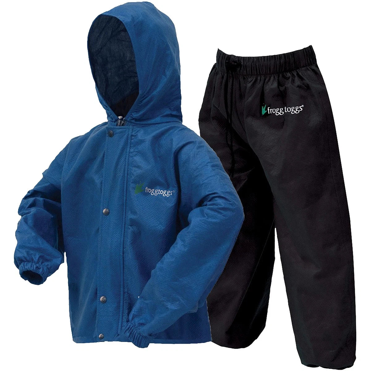 Frogg Toggs PW6032-112SM Polly Woggs Youth Rain Suit | Blueberry Jacket / Black Pants | Size SM