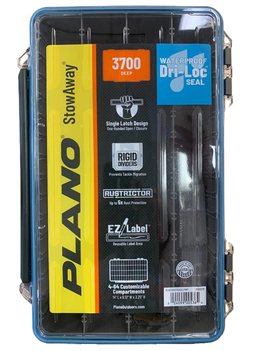 PLANO PLASTOW3700DEEPWP CP3 3700 DEEP STOWAWAY WATERPROOF - CLEAR | 3700 DEEP