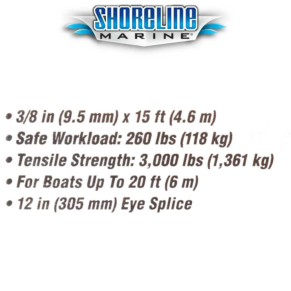 SHORELINE ANCHOR LINE NYLON TWIST WT 3/8X100