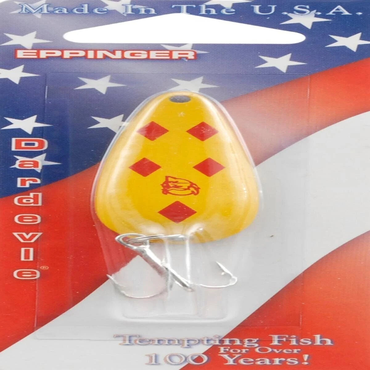 EPPINGER Dardevle Original Spoons (Yello with Red Diamonds, 2/5 Ounce)