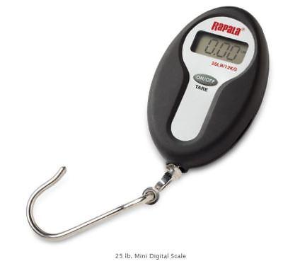 Rapala Water Resistant Mini Digital Scale w/Chrome Plated Hook 25lb RMDS-25