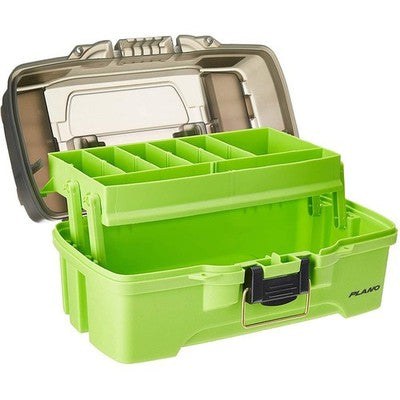 Plano 1-Tray Tackle Box w/Dual Top Access - Smoke Bright Green - PLAMT6211