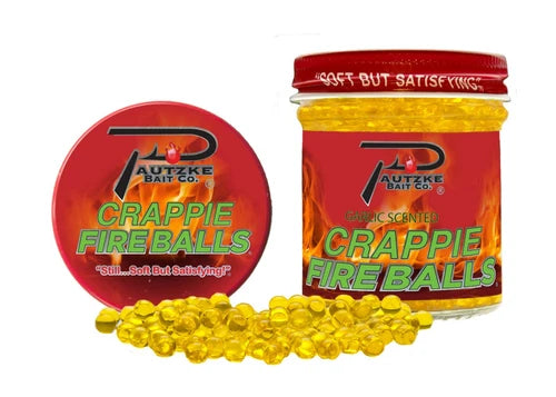 Pautzke Crappie Fire Balls Gold Garlic 1.35 oz jars New