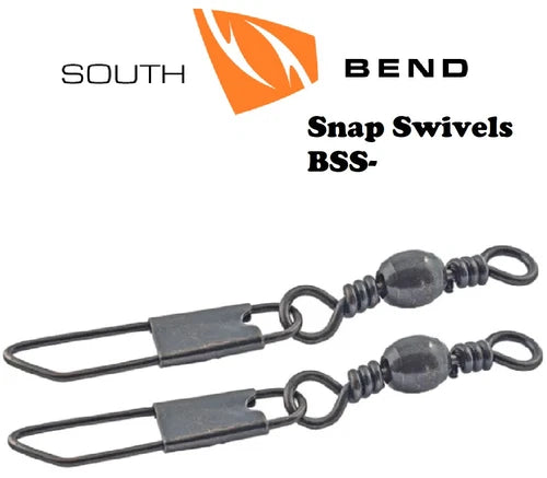 South Bend BSS-10 Black Snap Swivels Size 10 (151506)