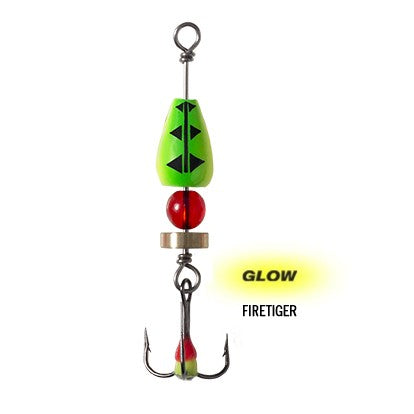 CLAM 9694CL T BOMB SPOON CP6 1/8OZ TIME BOMB GLO FRTGR