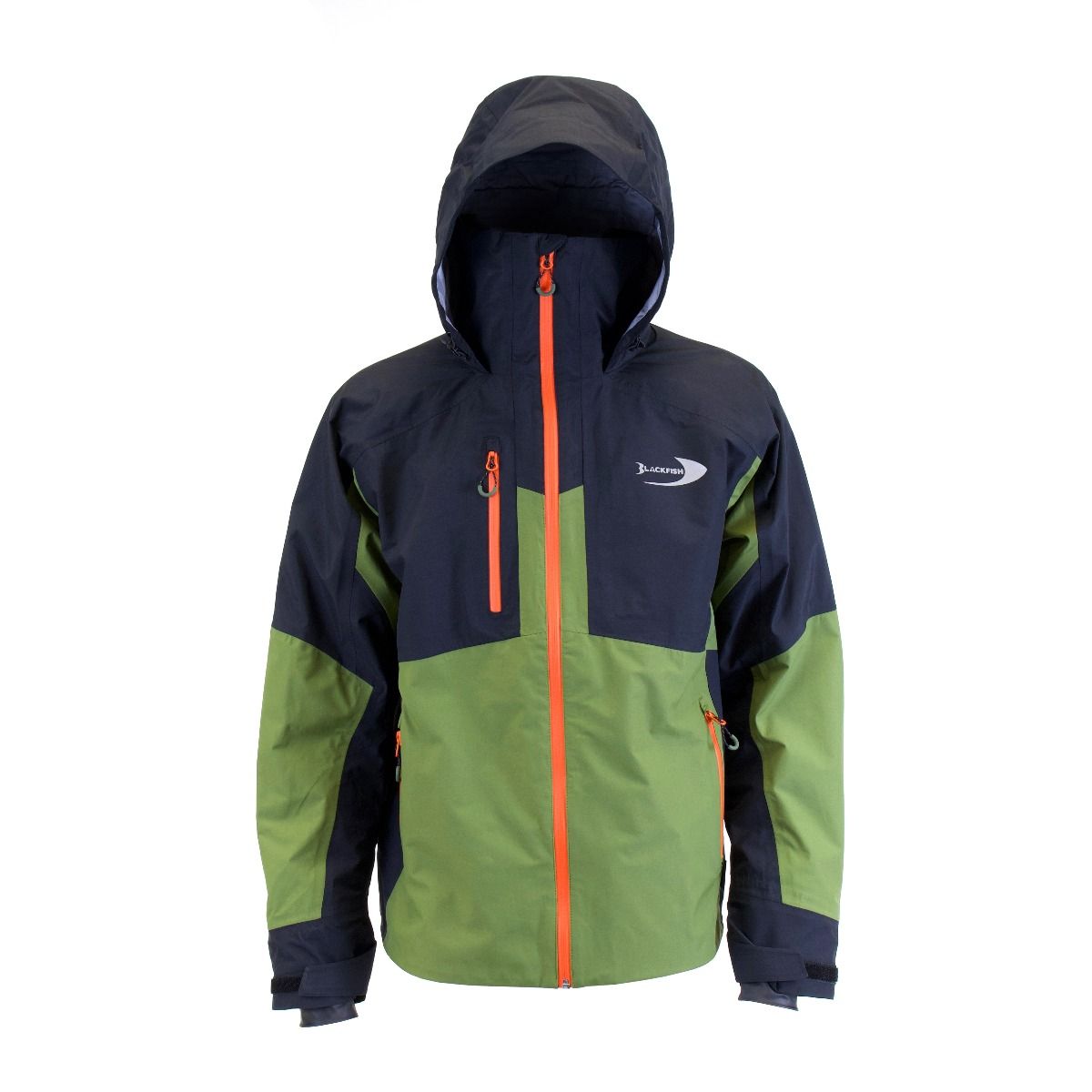 BLACKFISH Men's Aspire Rain Jacket Olive/Black/Orange