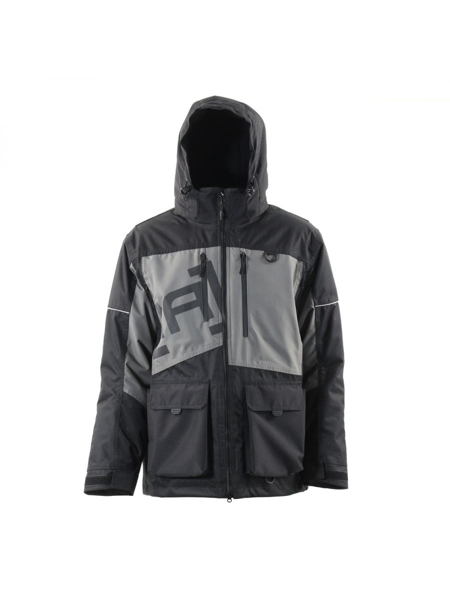 CLAM Men's Defender Float Parka Black Charcoal