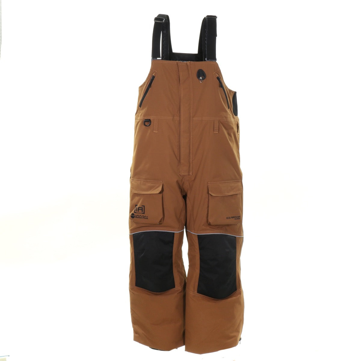 CLAM Men's IceArmor Ascent Float Bibs Brown / Black