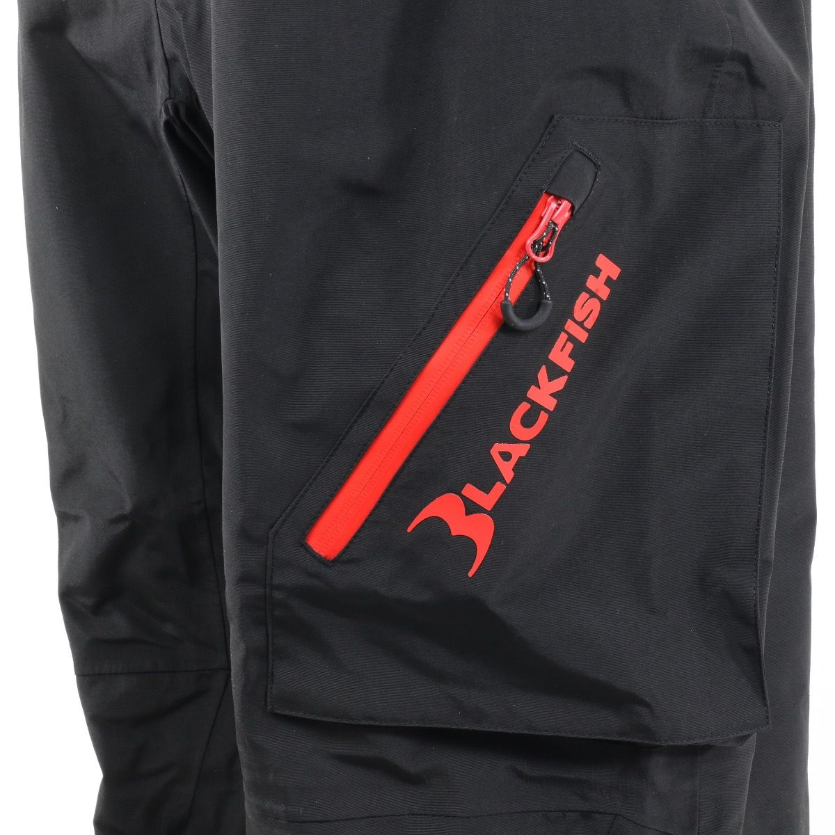 BLACKFISH Mens Torrent Rain Bib Black/Red (disc)